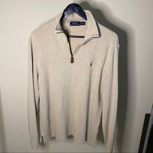 Polo by Ralph Lauren cream knit Half Zip